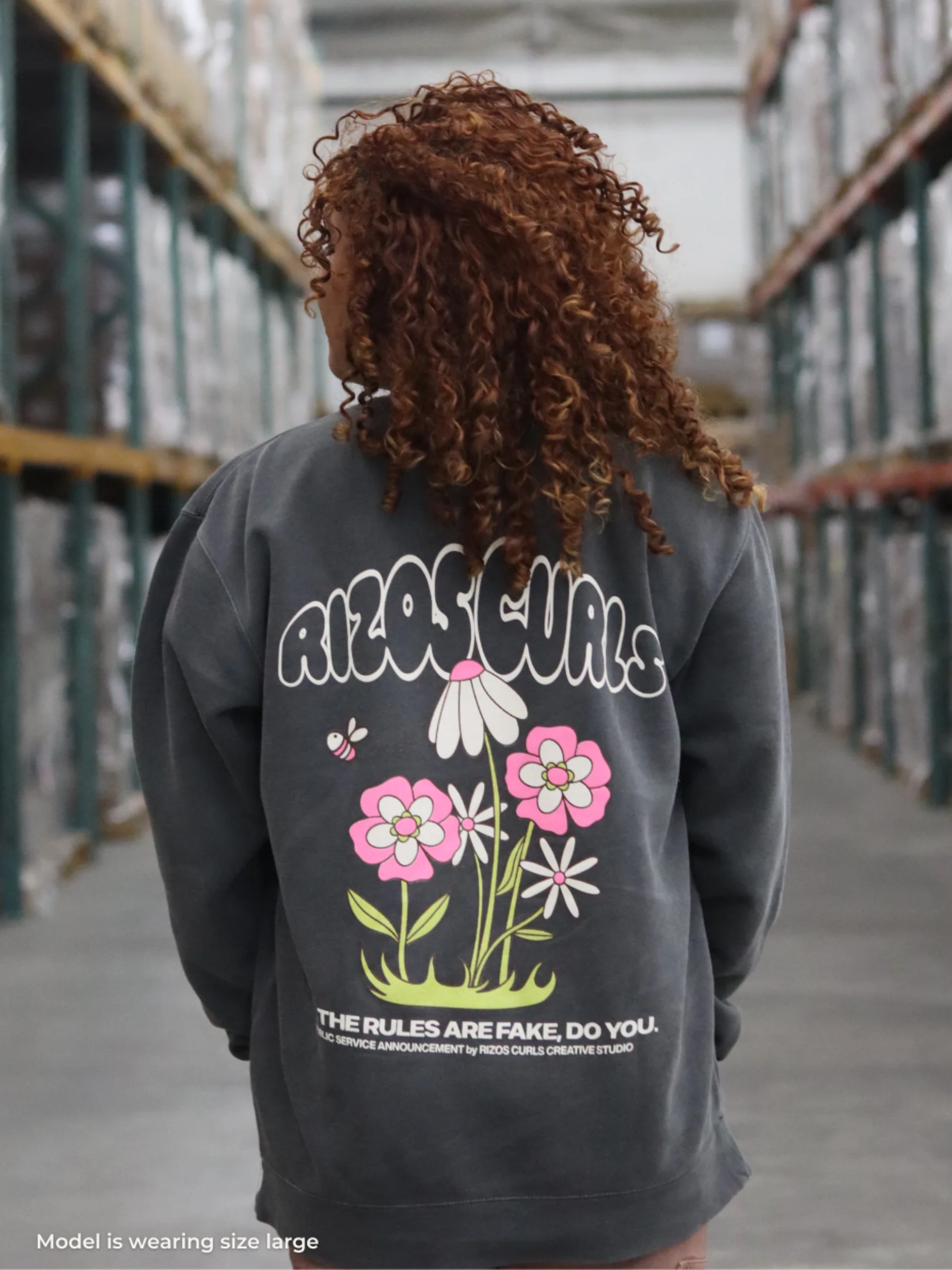 SOLD OUT - Rizos Curls 'Unapologetically You' Crewneck Pullover - Image 3
