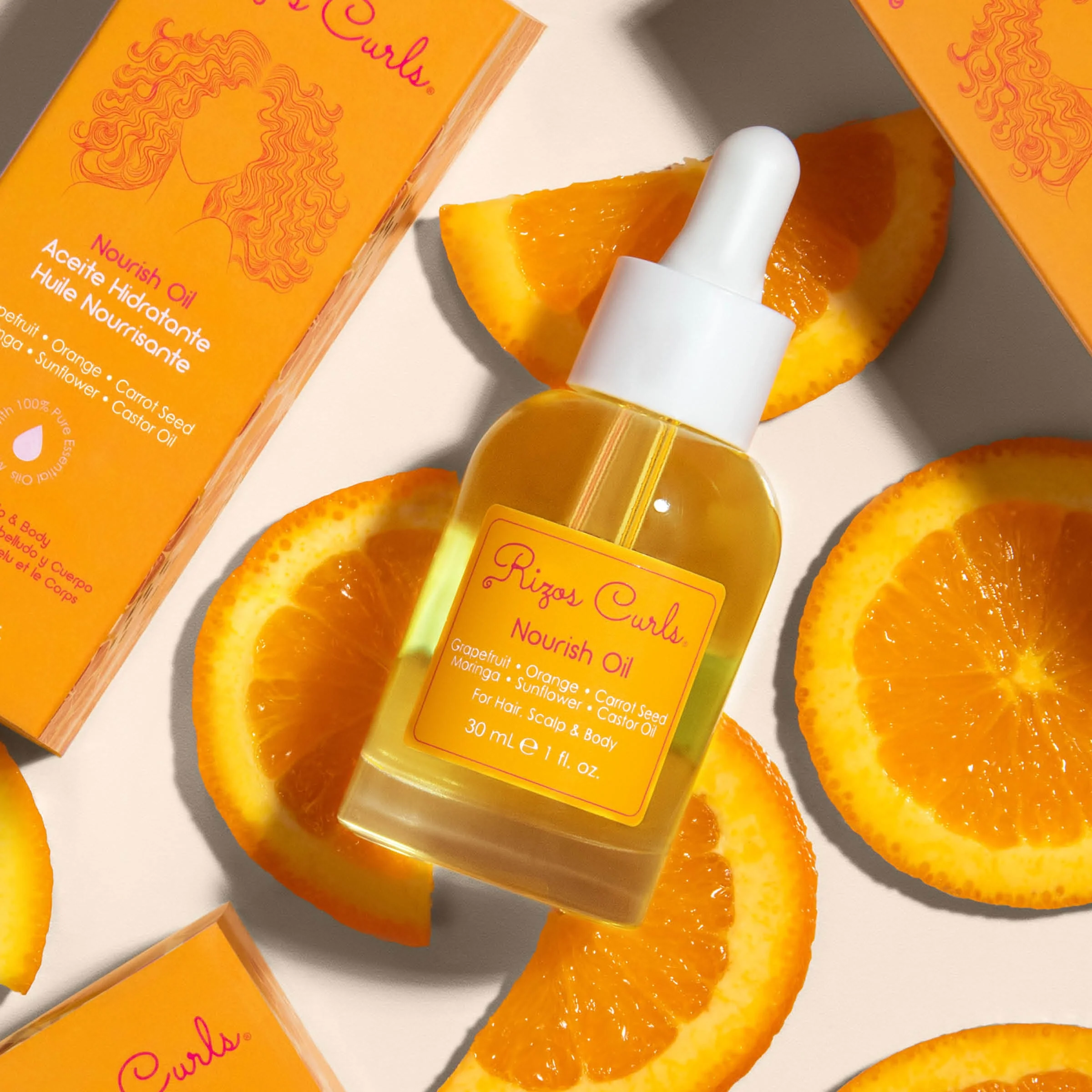 Nourish Oil for Hair, Scalp & Body: Rejuvenating Citrus & Carrot Seed for Frizz Control - Image 3