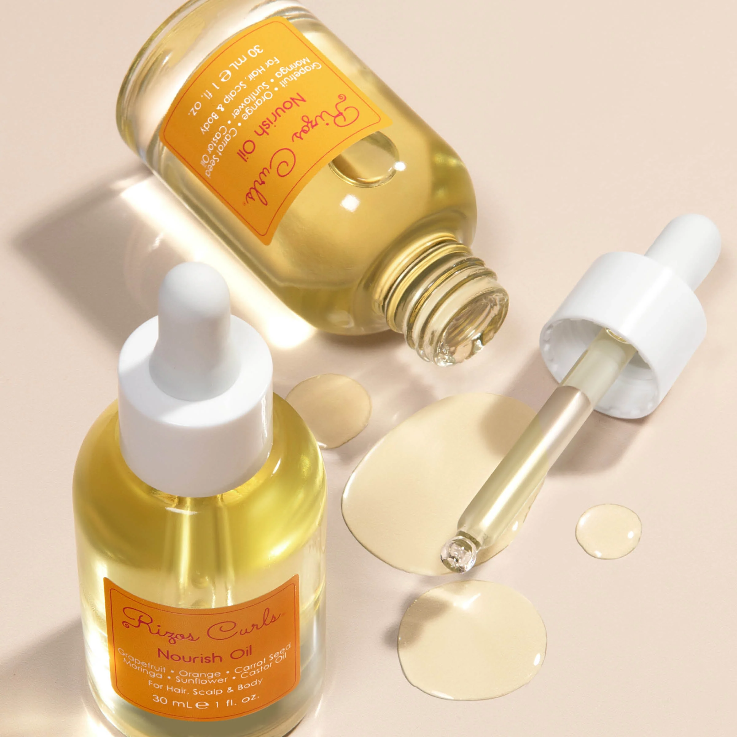 Nourish Oil for Hair, Scalp & Body: Rejuvenating Citrus & Carrot Seed for Frizz Control - Image 4