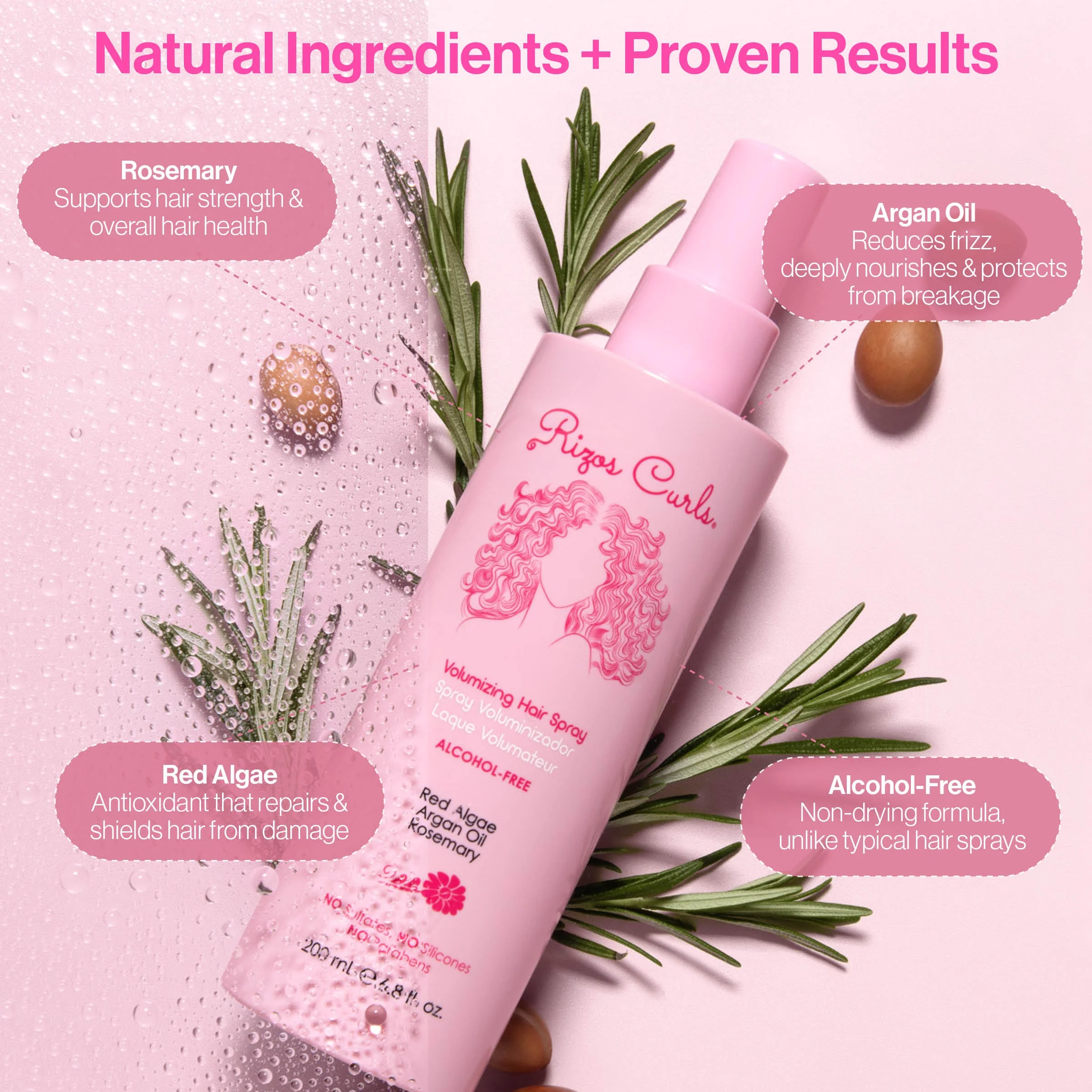 Alcohol-Free Hair Spray for Hold - Image 2