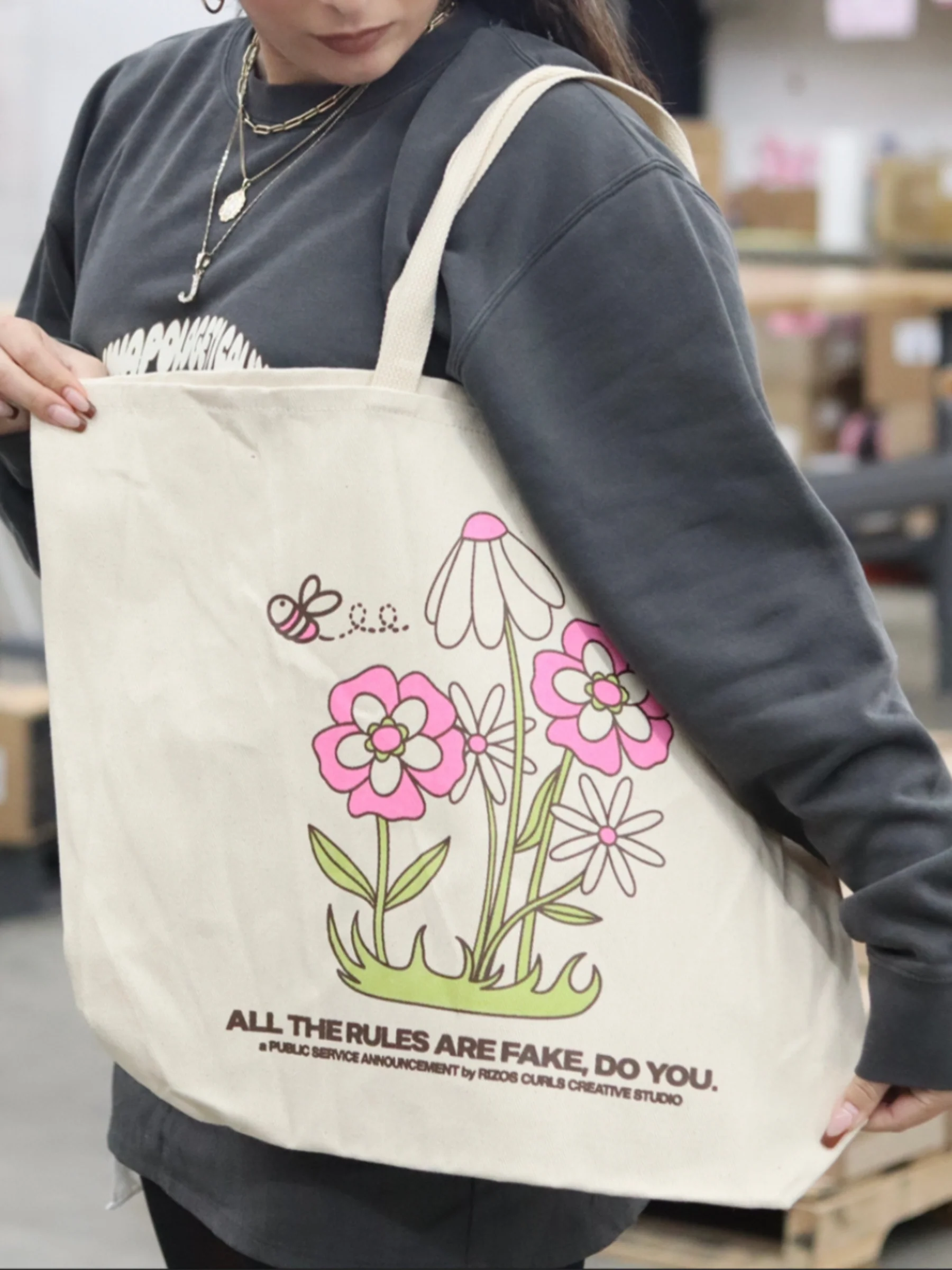 SOLD OUT - Rizos Curls 'Do You' Canvas Tote - Image 6